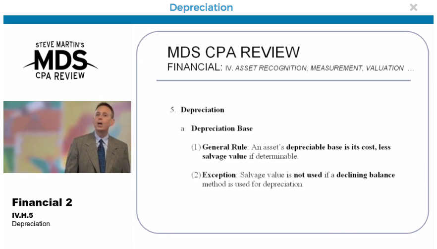 mds cpa review lecture