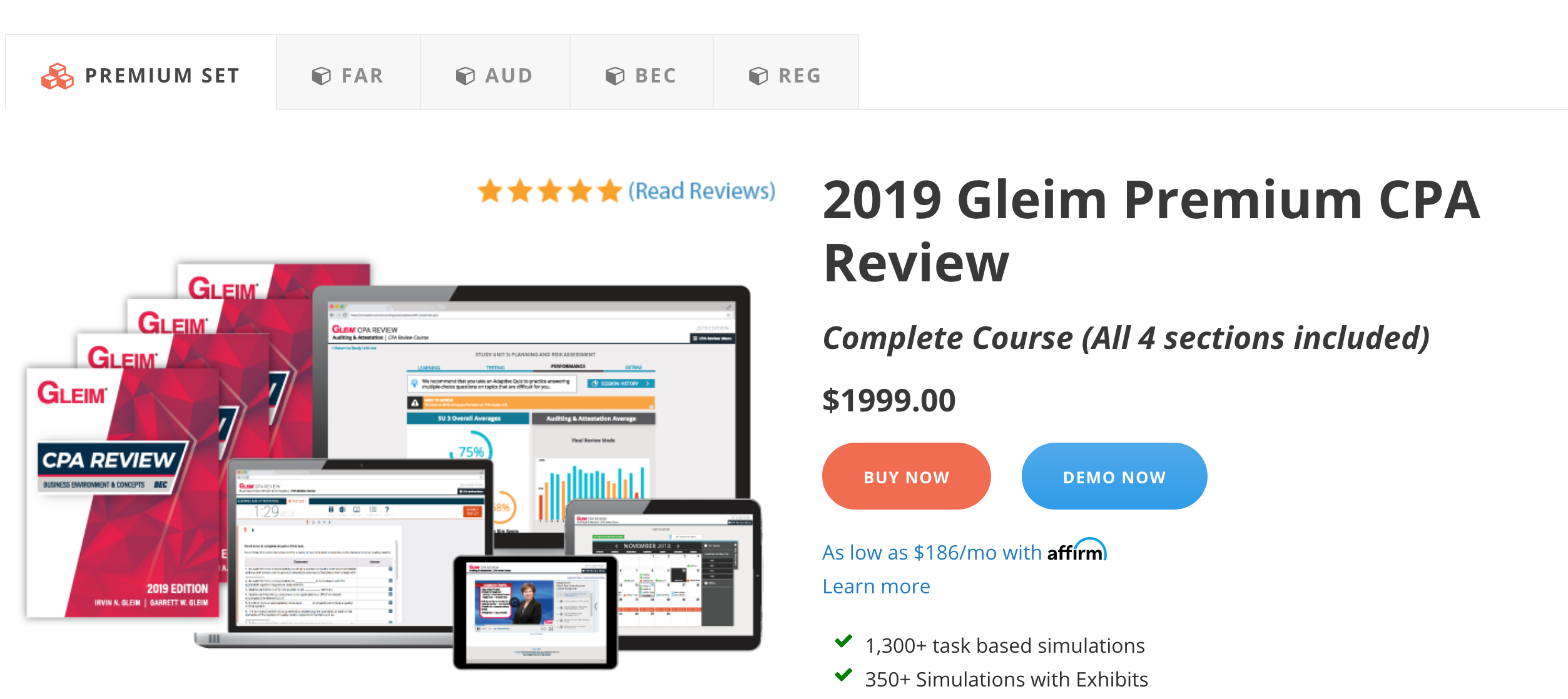 gleim cpa discount sections